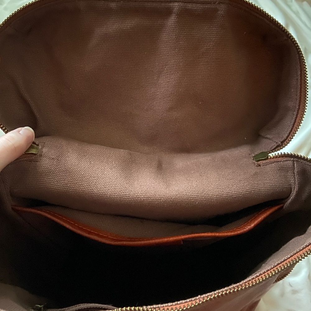 Brown Leather Backpack - Picture 9 of 11